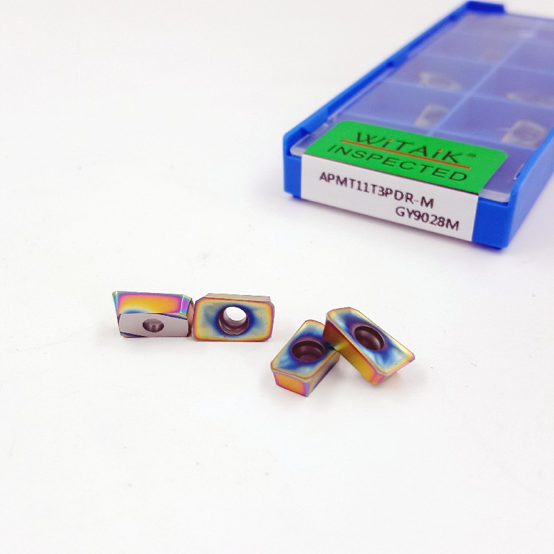 WITAIK colorful high hardness milling insert APMT11T3PDR-M GY9028M suit for milling process